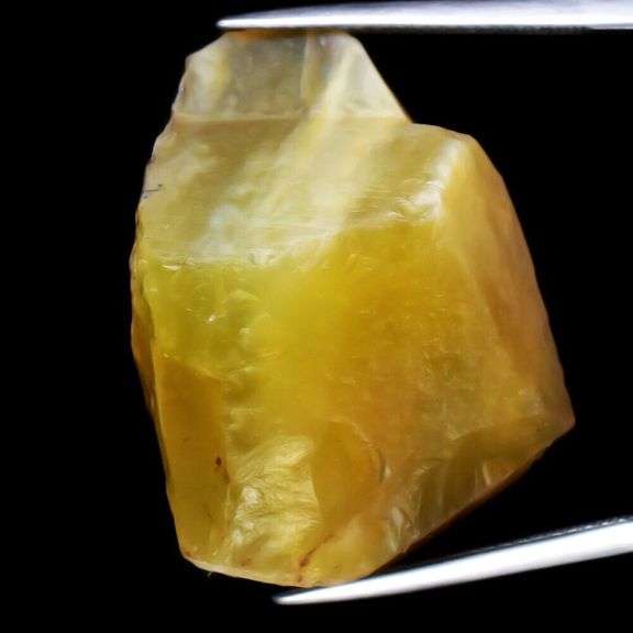 Huge! All natural! Rough cut 40.56ct yellow Opal