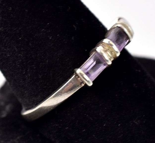 Amethyst Gemstone Ring in Sterling Silver