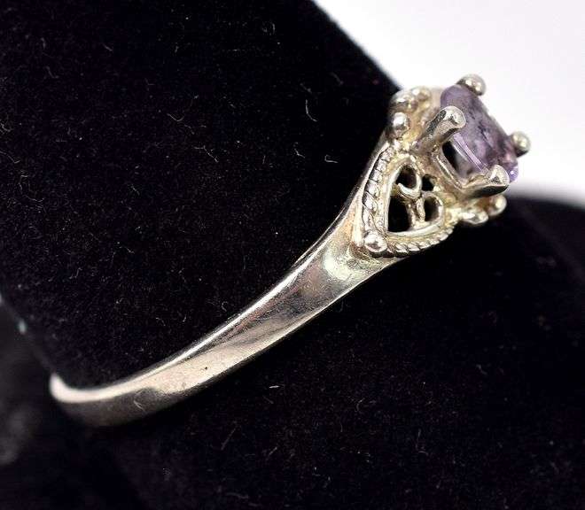 Amethyst Gemstone Ring in Sterling Silver