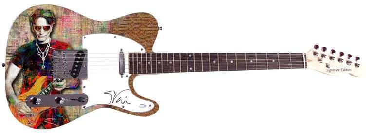 Steve Vai Autographed Custom 1/1 Graphics Photo Guitar ACOA