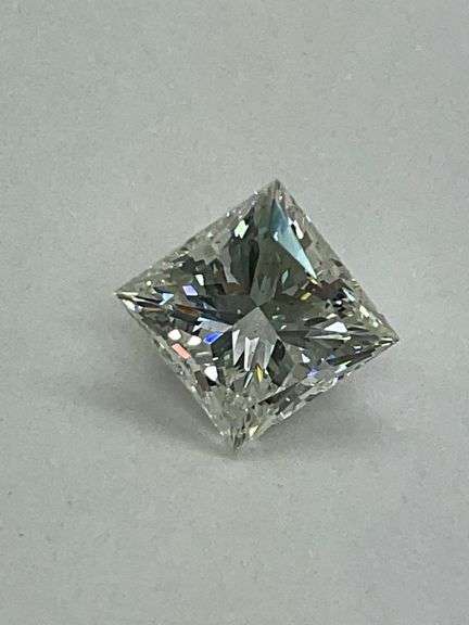 CERTIFIED 1.78 CARAT PRINCESS CUT LAB GROWN DIAMOND