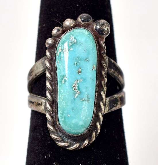 Turquoise Gemstone Ring in Sterling Silver