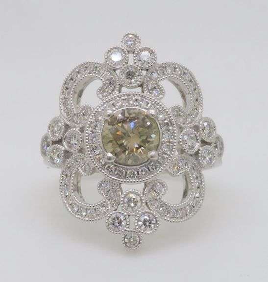 Venetti 1.78CTW Diamond Ring made in 14k White Gold