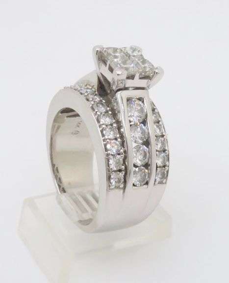 3CTW Diamond Encrusted Ring