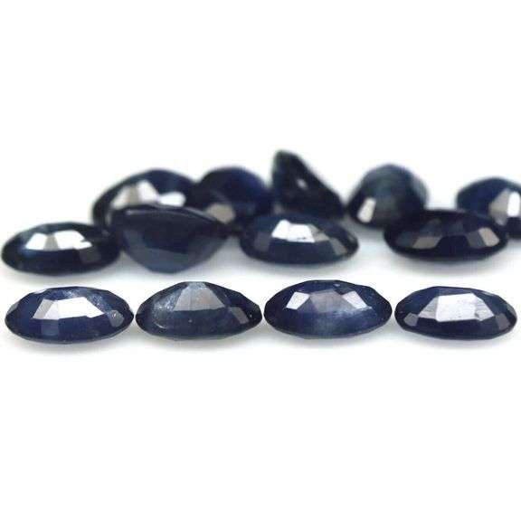 Heated! 7.42ct Royal blue Sapphire set from Madagascar