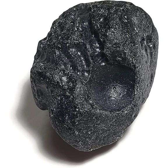 Rare Black Tibetan Tektite Meteorite Natural Raw Specimen