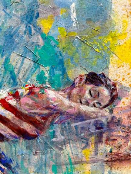 Abstracted American Dancer Painting