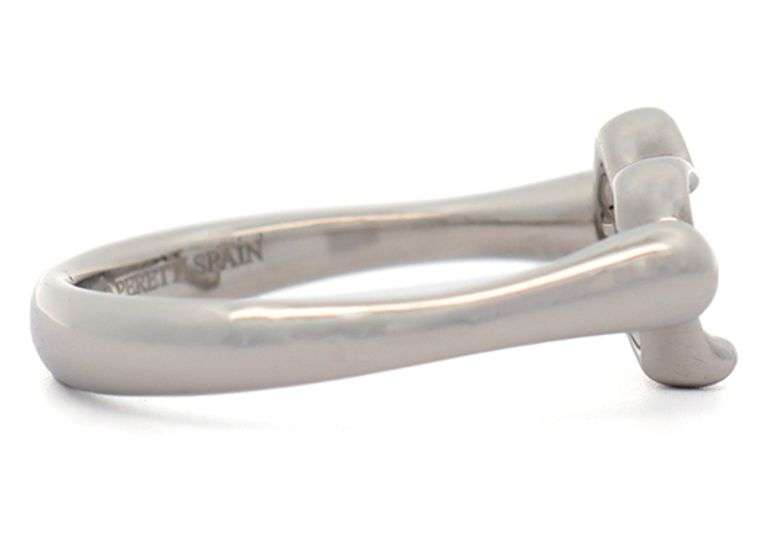 Tiffany & Co. Elsa Peretti 0.06ctw Diamond Open Heart Ring in Platinum