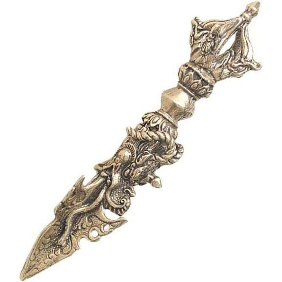 Mini Brass Vajra Pestle Ornament