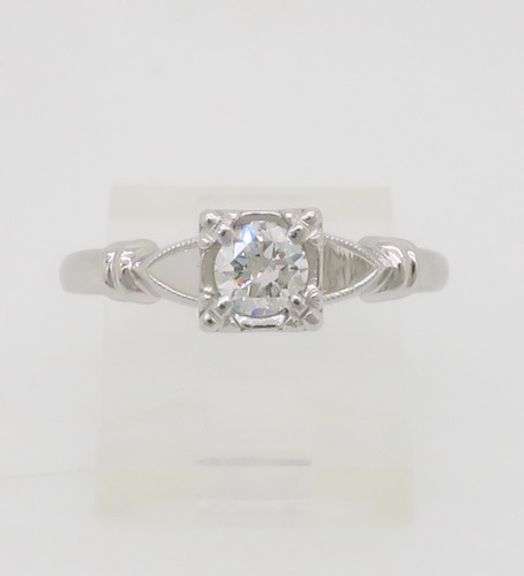 Vintage Diamond Solitaire Ring