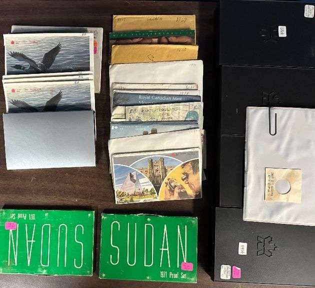 Huge Collection of mostly all Canadian Coins, Proof Sets and Mint Sets 1967 to the 1990's