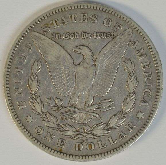 Sharp key date 1878-CC Morgan Silver Dollar. Scarce