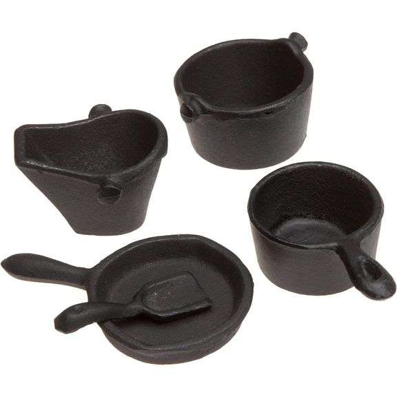 Cast Iron  Mini Wood Cook Stove Set