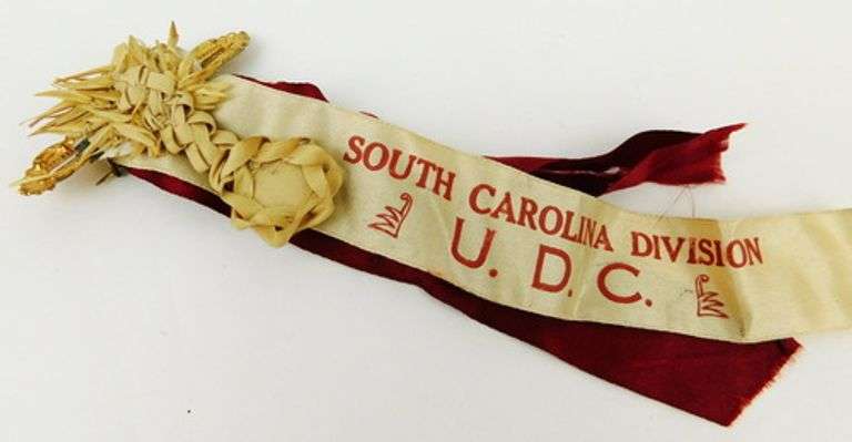 2 Rare U.D.C. 1920's Convention Ribbons