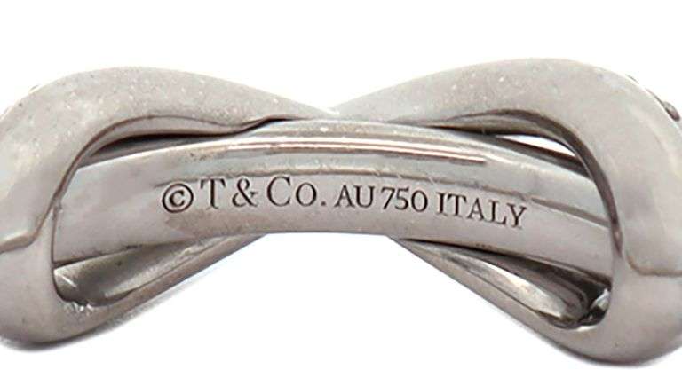 Tiffany & Co. 0.13ctw Diamond Infinity Collection Ring in 18K