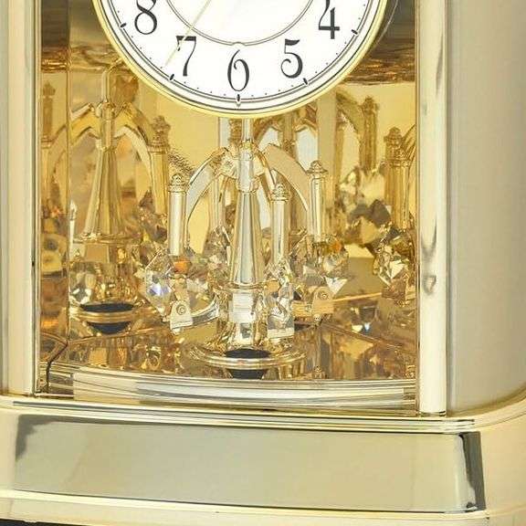 Swarovski Crystal Musical Motion Mantel Clock