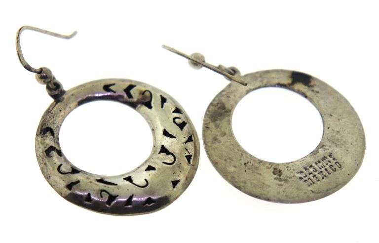 Lot of 2 Sterling Silver Mexico Earrings