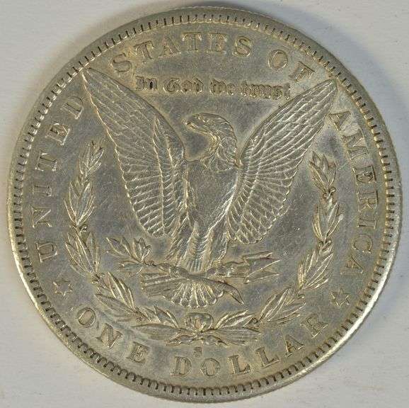 Lustrous AU 1885-S Morgan Silver Dollar. Key date