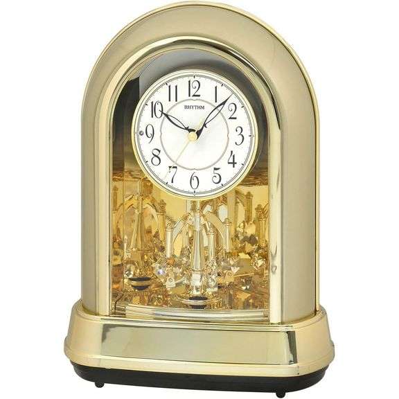 Swarovski Crystal Musical Motion Mantel Clock