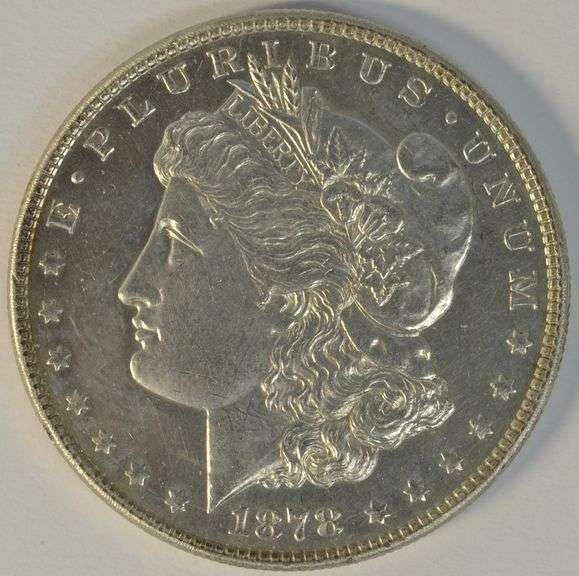 Deep Mirror Prooflike BU 1878 8TF Morgan Silver Dollar