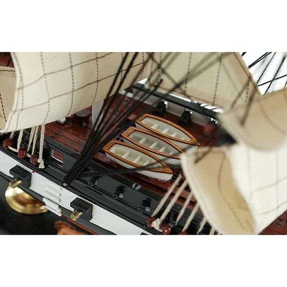 1797 USS Constitution Wooden Fully Assembled Sailboat