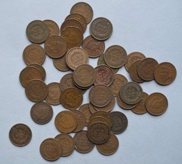 50 1880-1900 Era Indian Cents