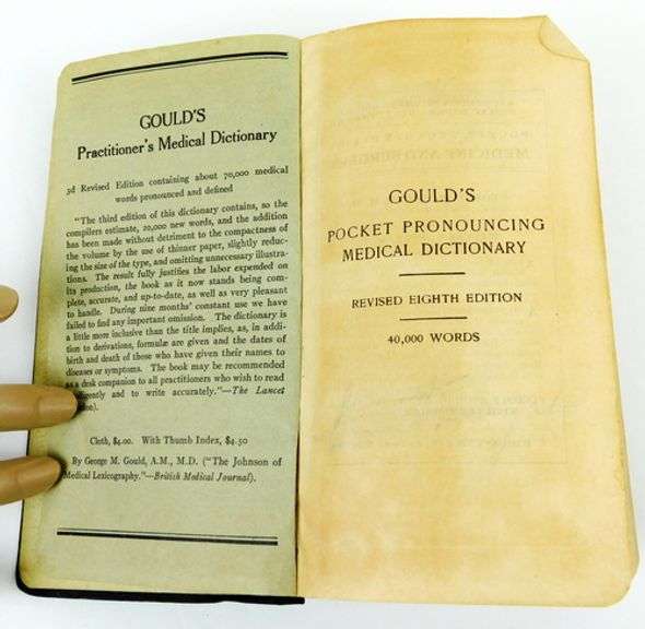 1920-Gould's Pronouncing Medical Dictionary