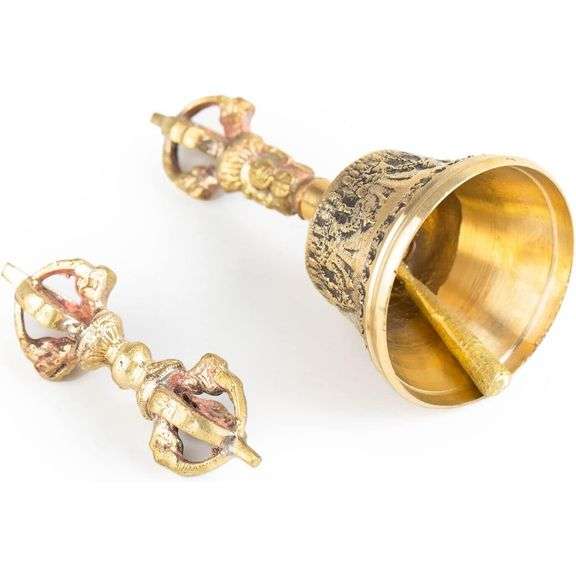 Handmade Mini Tibetan Bell Bajra Set