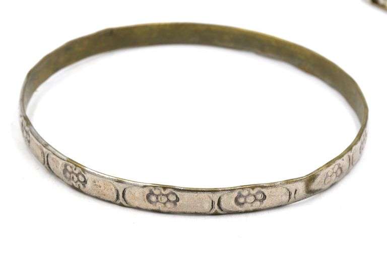 Group lot of Vintage 925 sterling silver bangles