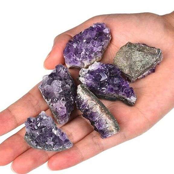 Lot of Natural Amethyst Geodes Raw Crystals