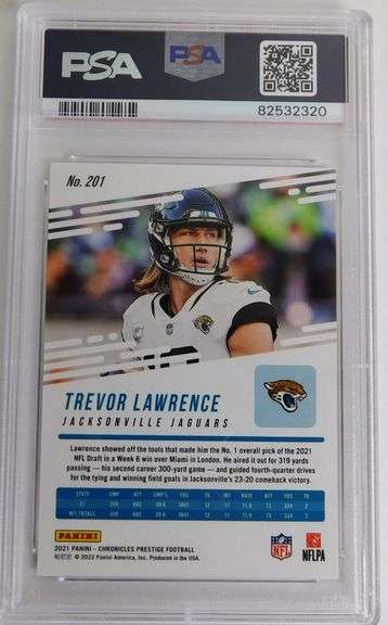 Trevor Lawrence 2021 Panini Rookie Football Card, MT 9