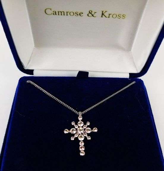 Camrose & Kross J. Kennedy Cross Necklace, MIB