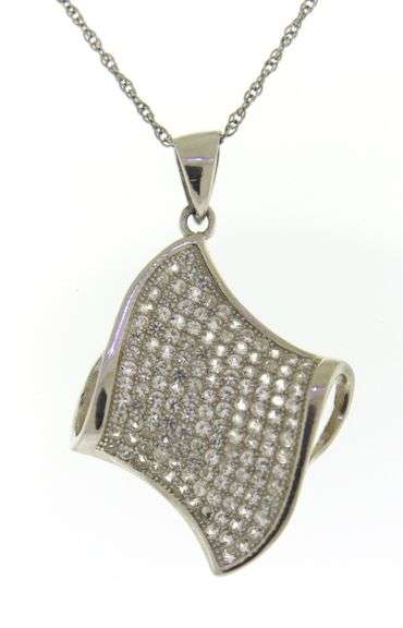 Sterling Silver Cubic Zirconia Necklace