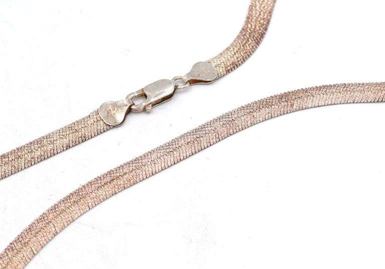 Group lot of Vintage 925 sterling silver 3 necklaces