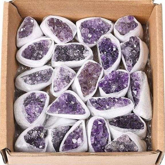 Natural Amethyst Geode Cluster Raw Crystals