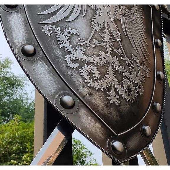 Medieval Roman Empire Iron Shield