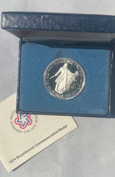 1974 John Adams US Silver Bicentennial Medal