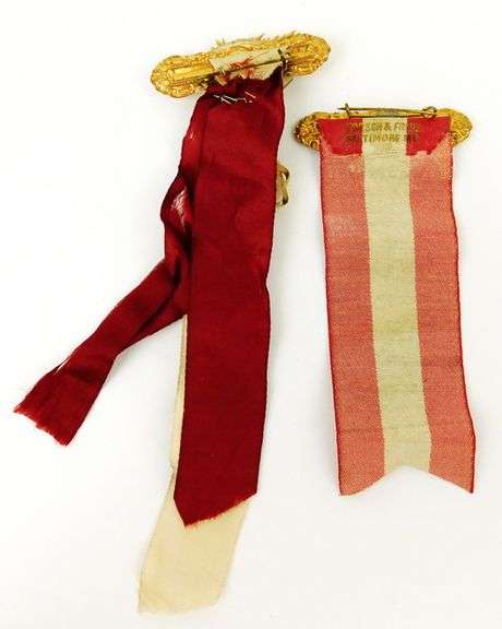 2 Rare U.D.C. 1920's Convention Ribbons