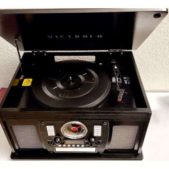 Classic Real Wood Turntable Media Player