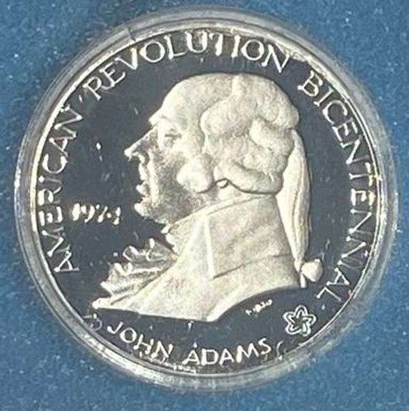 1974 John Adams US Silver Bicentennial Medal