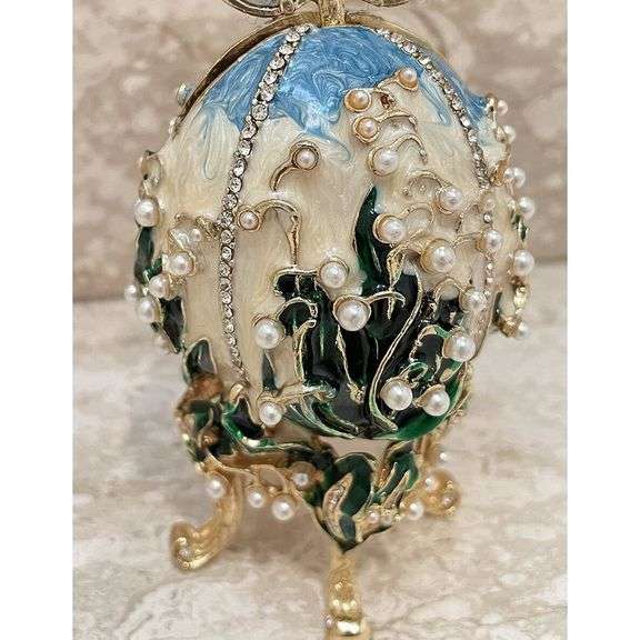 24k Gold & Austrian Crystals Russian Faberge