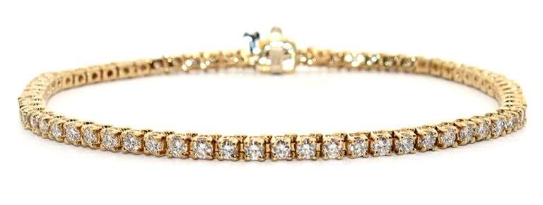 4.00ctw Round Diamond Tennis Bracelet in 14K