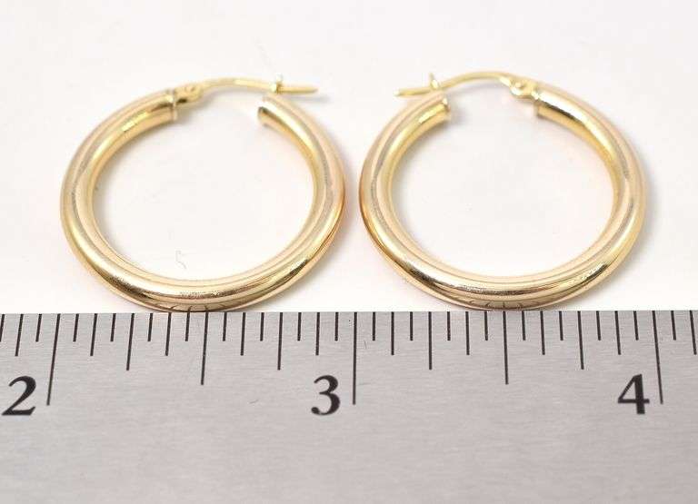 Perfect 14K Yellow Gold Earrings