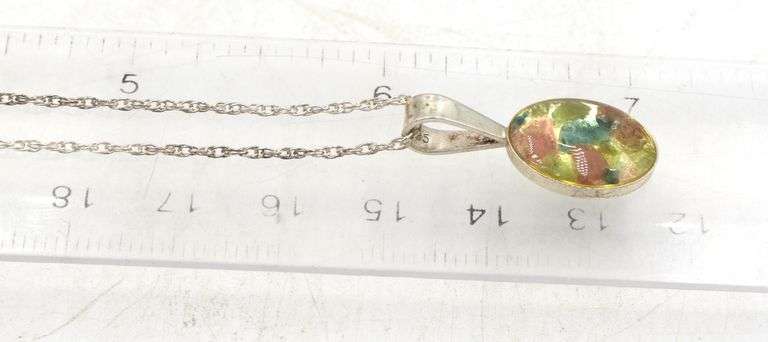 Group lot of 9 Vintage 925 sterling silver necklaces