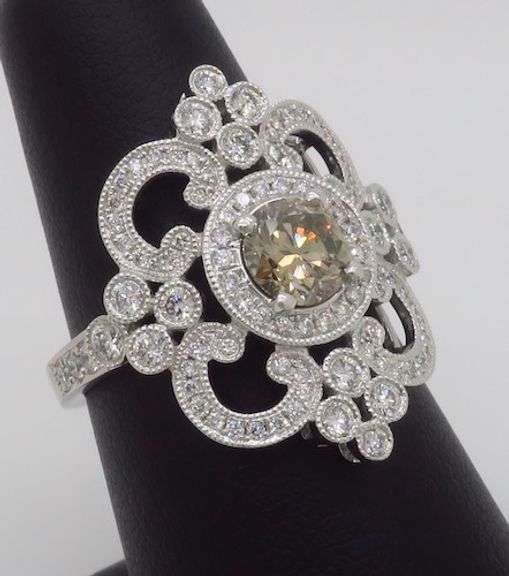 Venetti 1.78CTW Diamond Ring made in 14k White Gold