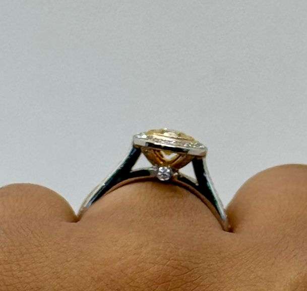 14K Two-Tone Gold Diamond Engagement Ring