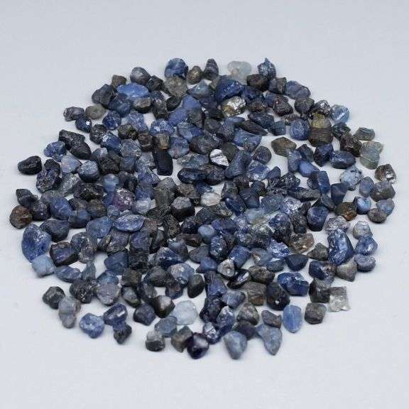 Collectors 243pc. 39.17ct unheated uncut Sapphire set