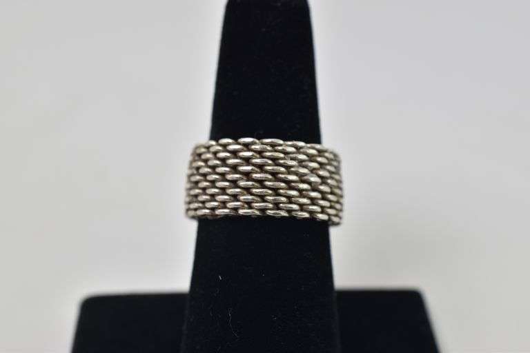 Chain Link Ring in Sterling Silver