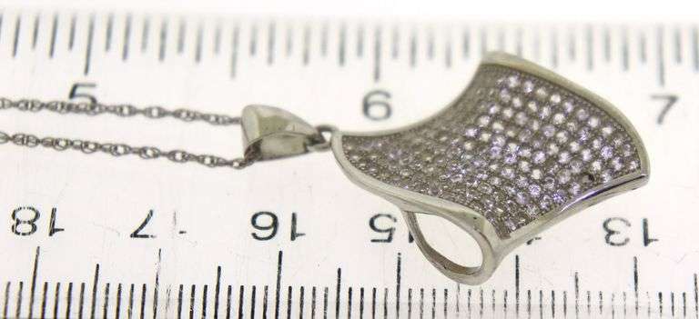 Sterling Silver Cubic Zirconia Necklace