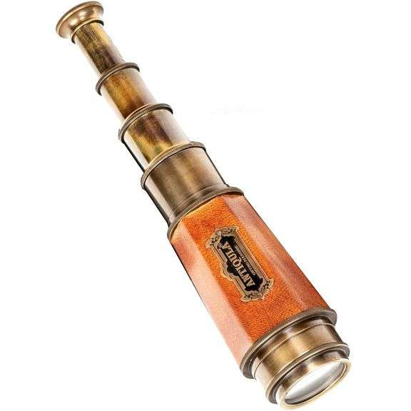 20-Inch Brass Pirate Spyglass Nautical Telescope